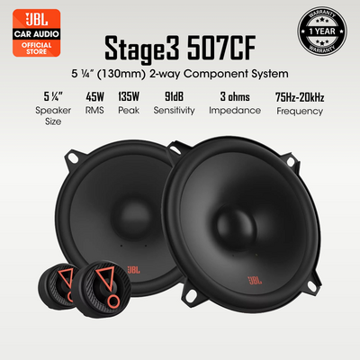 JBL STAGE 3 507CF - 2 Way Component System (125W)